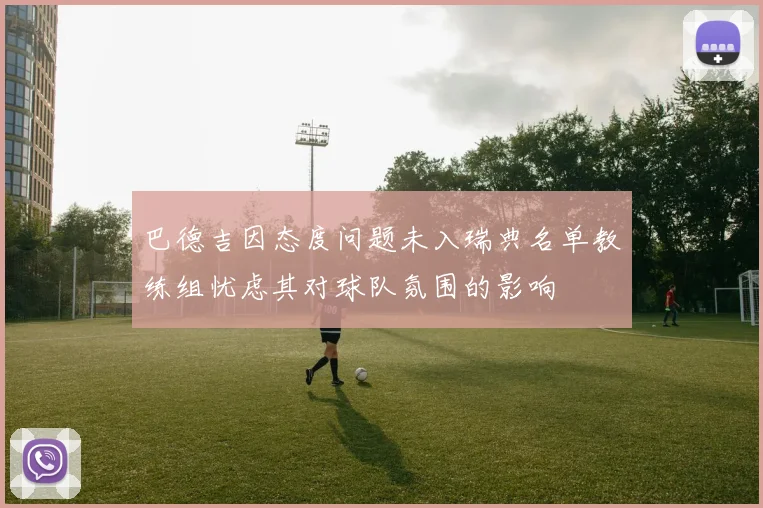 巴德吉因态度问题未入瑞典名单教练组忧虑其对球队氛围的影响